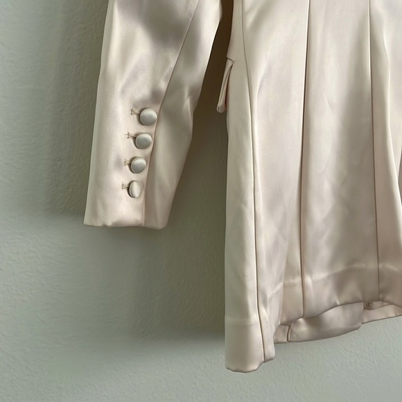 Michael Costello x Revolve Telma Satin Double Breasted Blazer Mini Dress Small - Picture 5 of 8